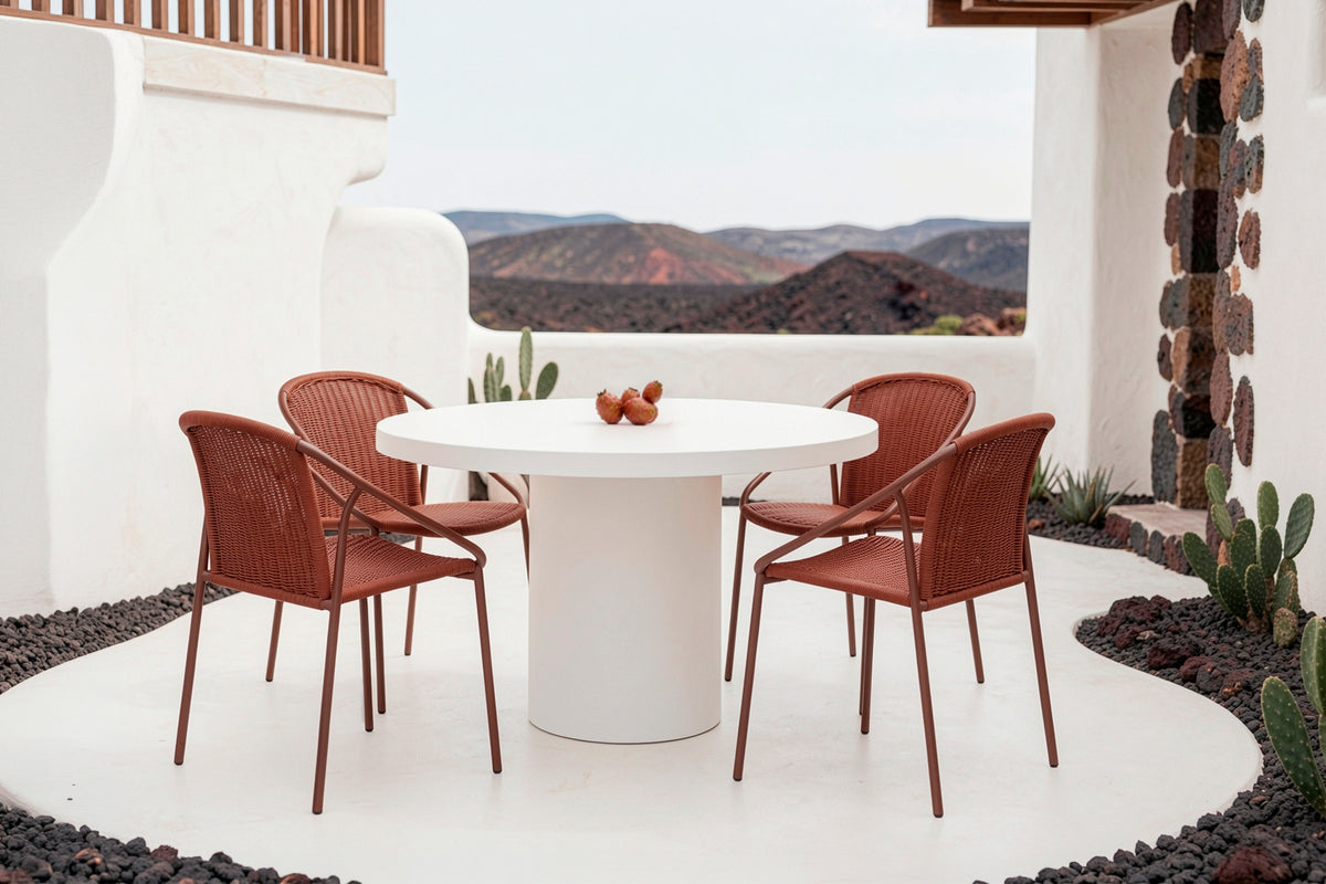 Kristen terracotta chair