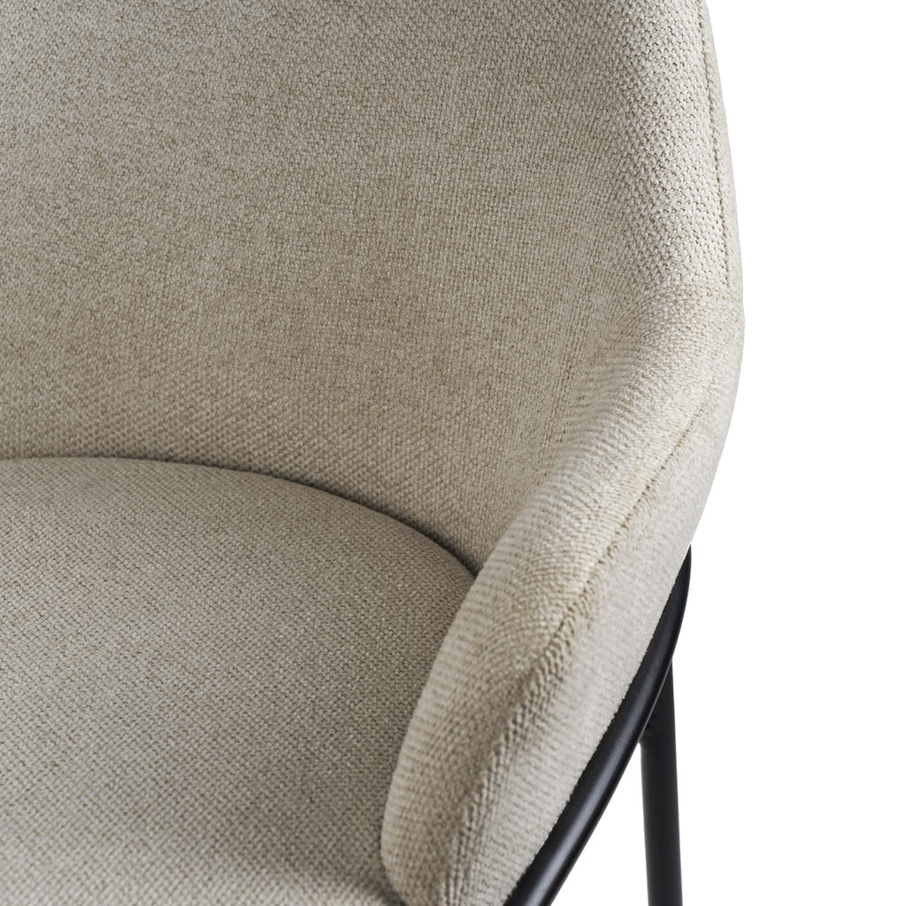 Thomas taupe stool/black legs