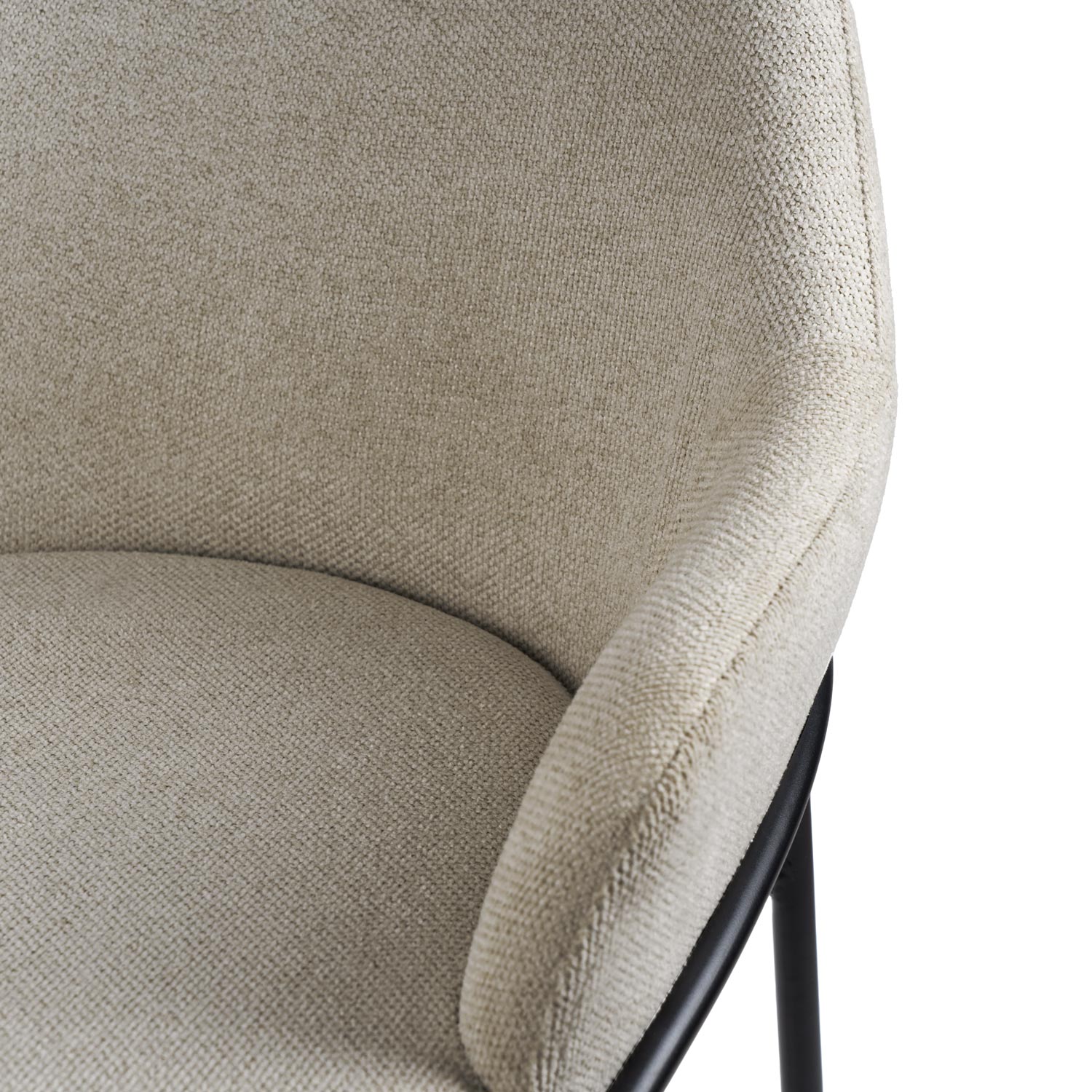 Thomas taupe stool/black legs