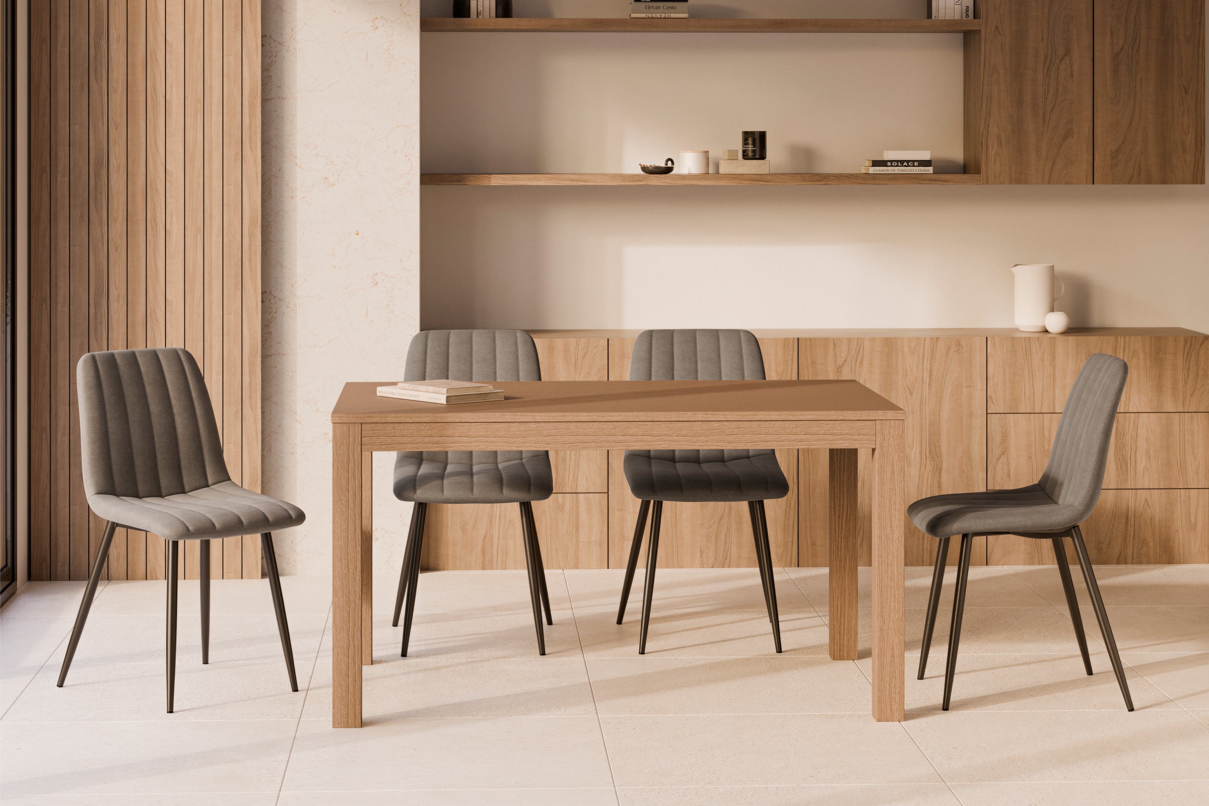 Mesa Molly 120 Retangular Extensívelcarvalho