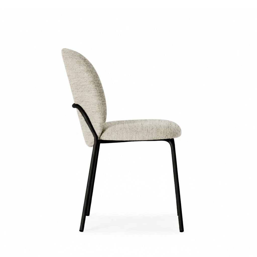 Riona chair grey/black legs