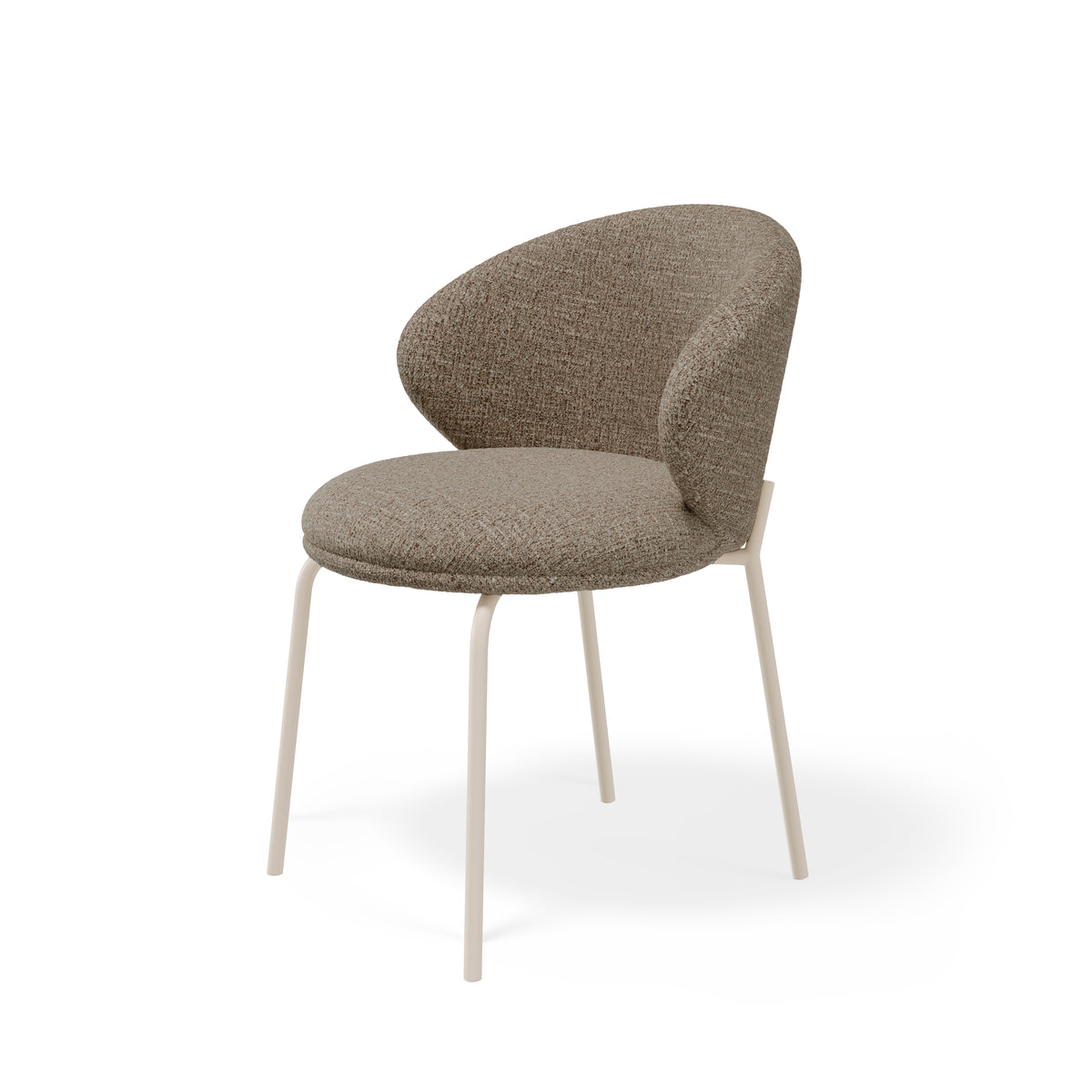Chair Lisbet taupe/beige legs