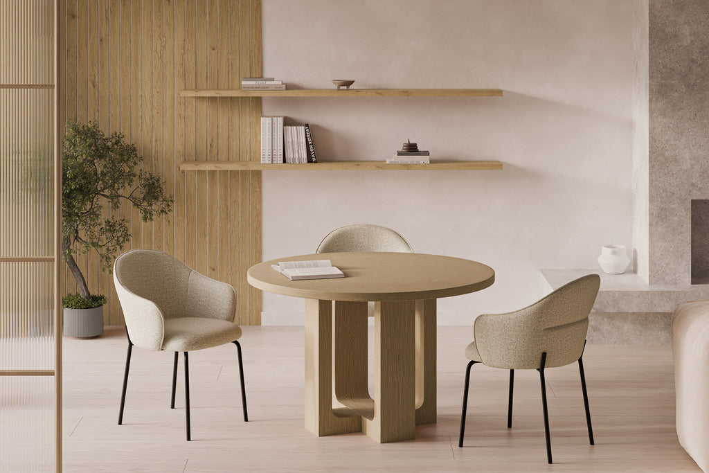 Mirabella chair beige/black legs