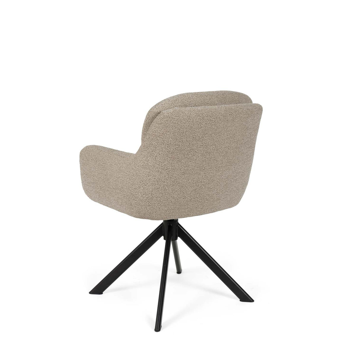 Silvi taupe chair/black legs