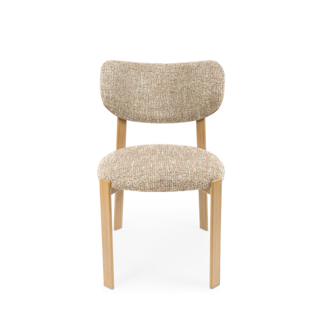 Rumi taupe chair/oak legs