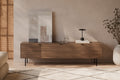 TV cabinet 200 cm Tulsa walnut metal legs