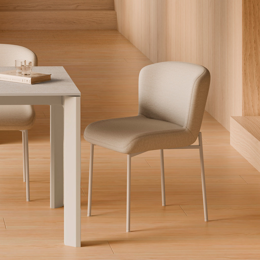 Zoey beige chair/beige legs