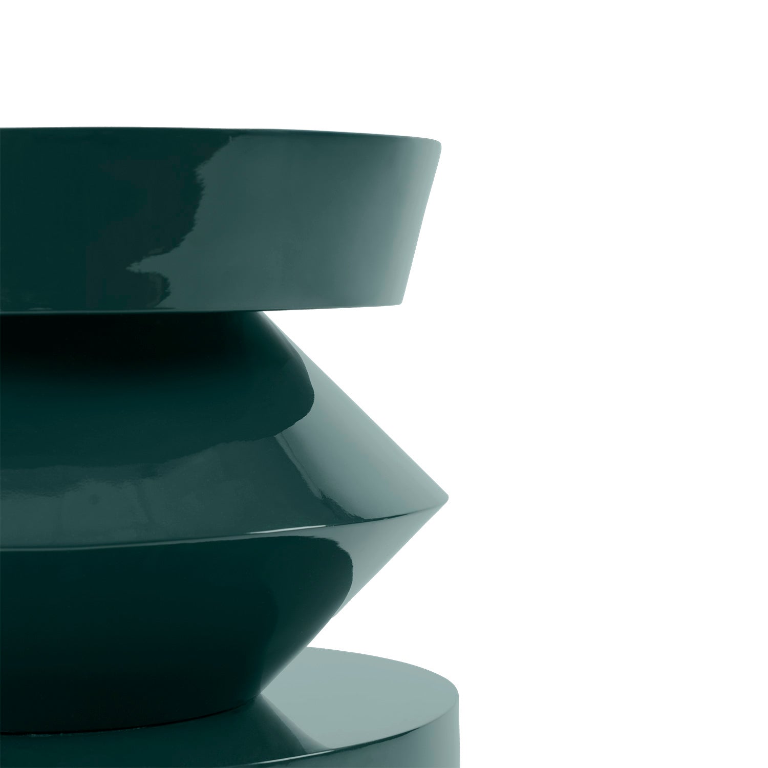 Henry dark gloss green coffee table