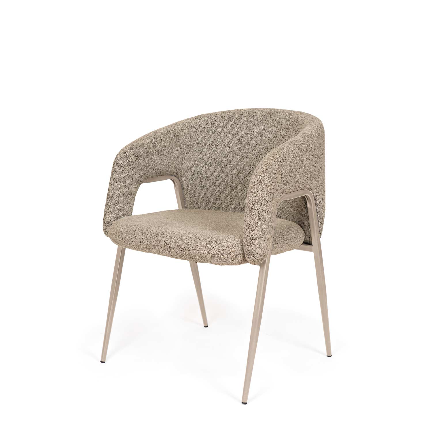 Anneli taupe chair/beige legs