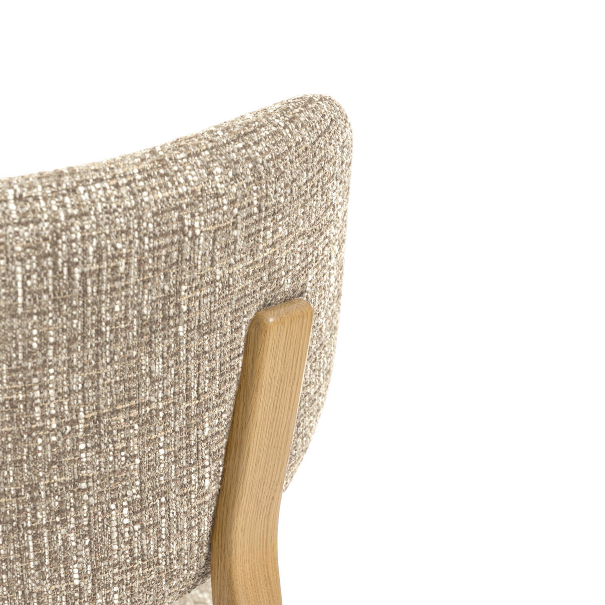 Rumi taupe chair/oak legs
