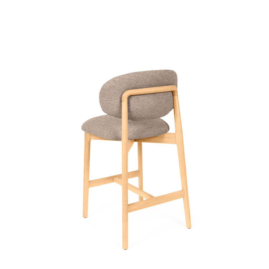 Renzo taupe stool