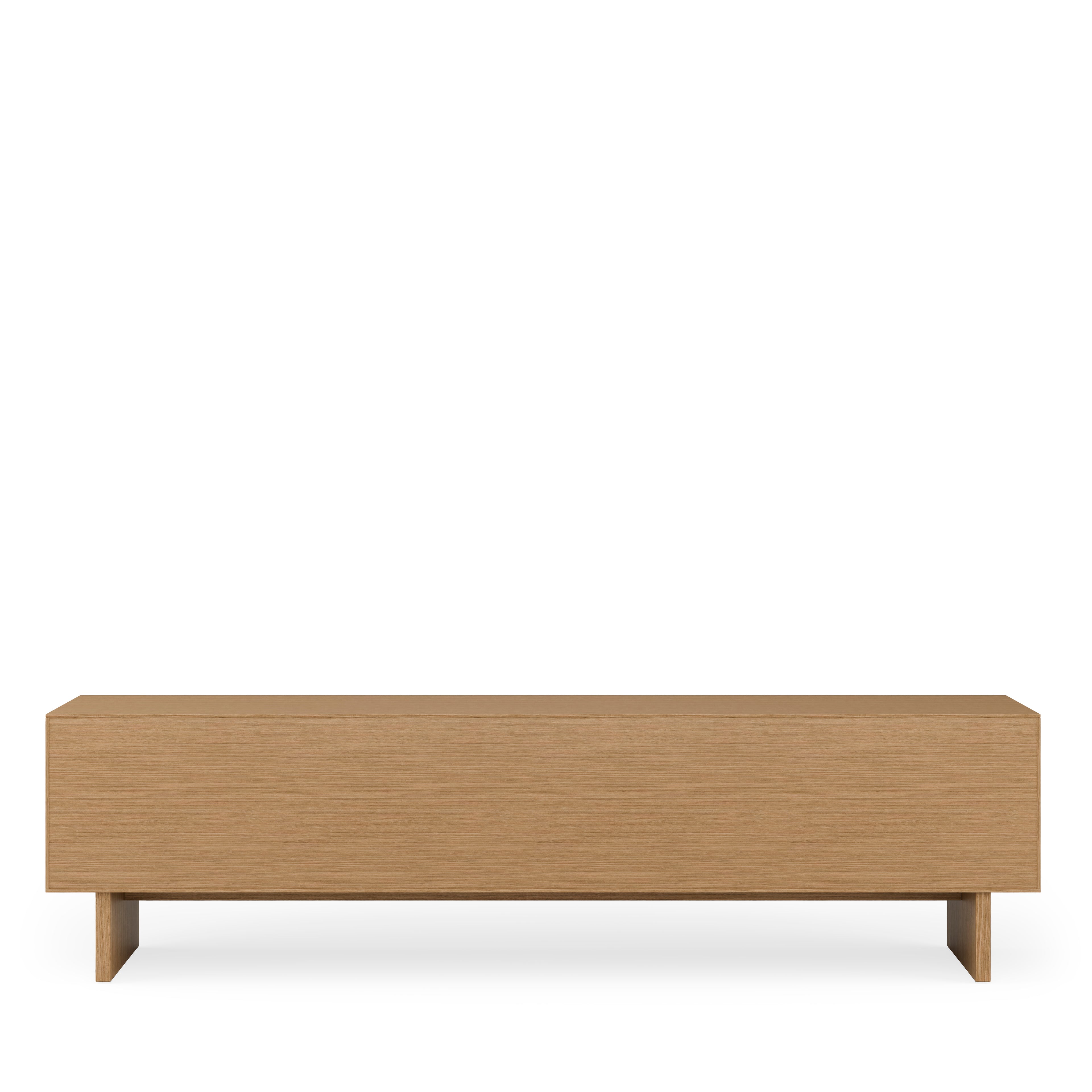 Tulsa 200 Oak TV Unit with Wooden Legs