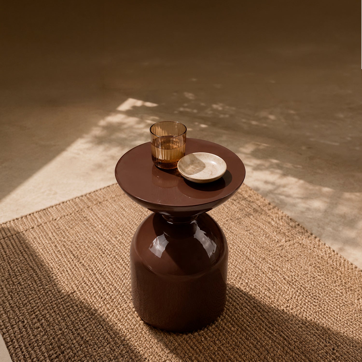 Mesa de Centro Dorian Glossy Terracotta