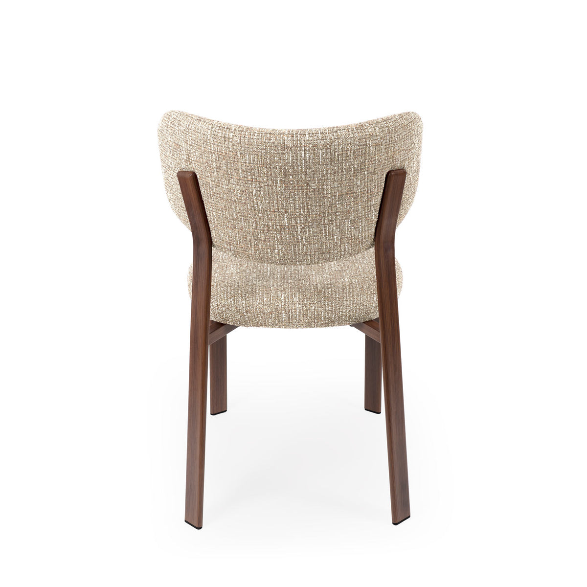 Rumi taupe chair/walnut base