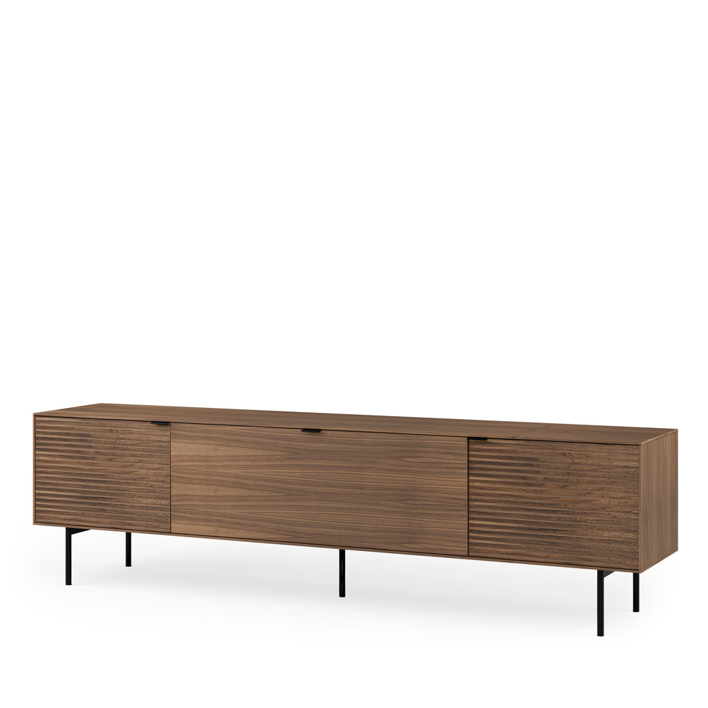 TV cabinet 200 cm Tulsa walnut metal legs