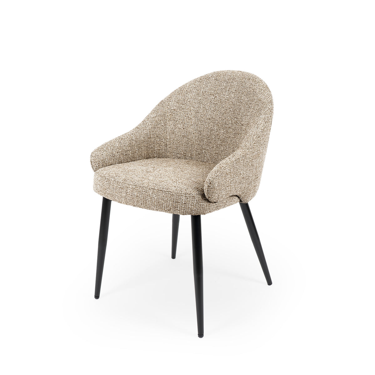 Mira taupe chair/ black legs