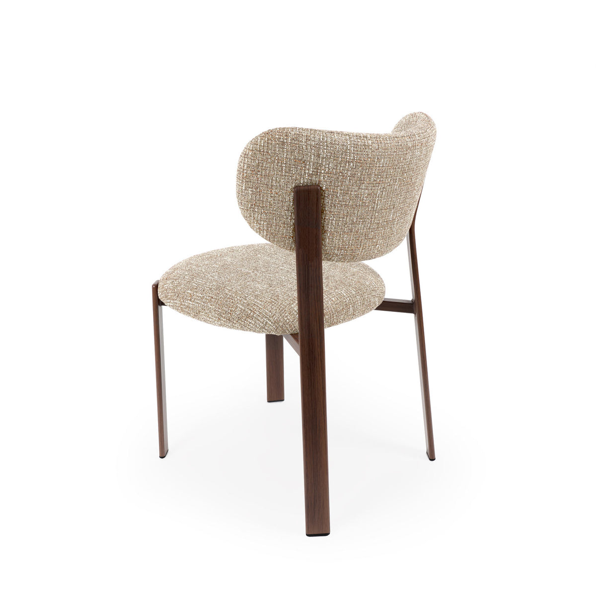 Rumi taupe chair/walnut base