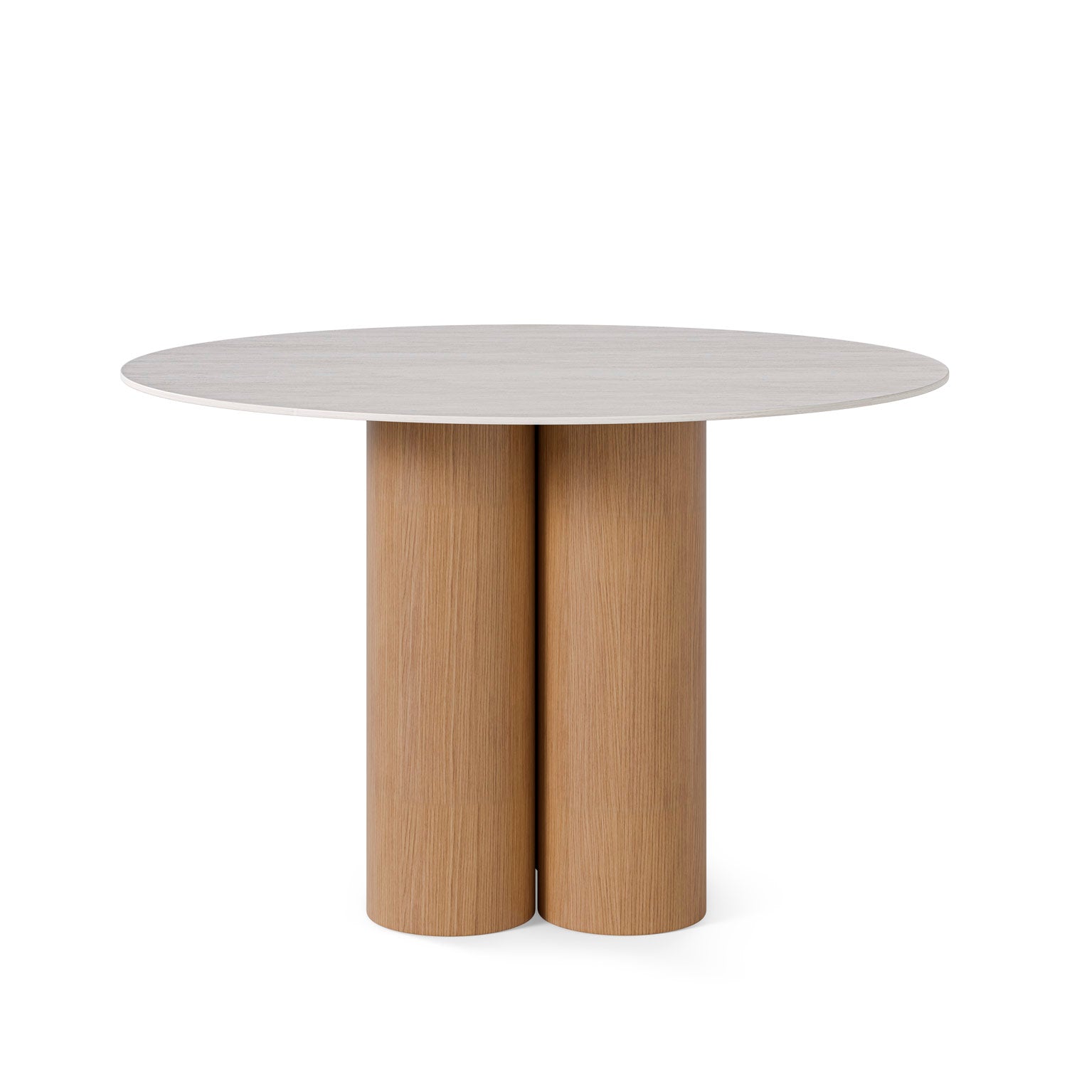 Mesa Fixa Tracy 120 Travertino / Carvalho