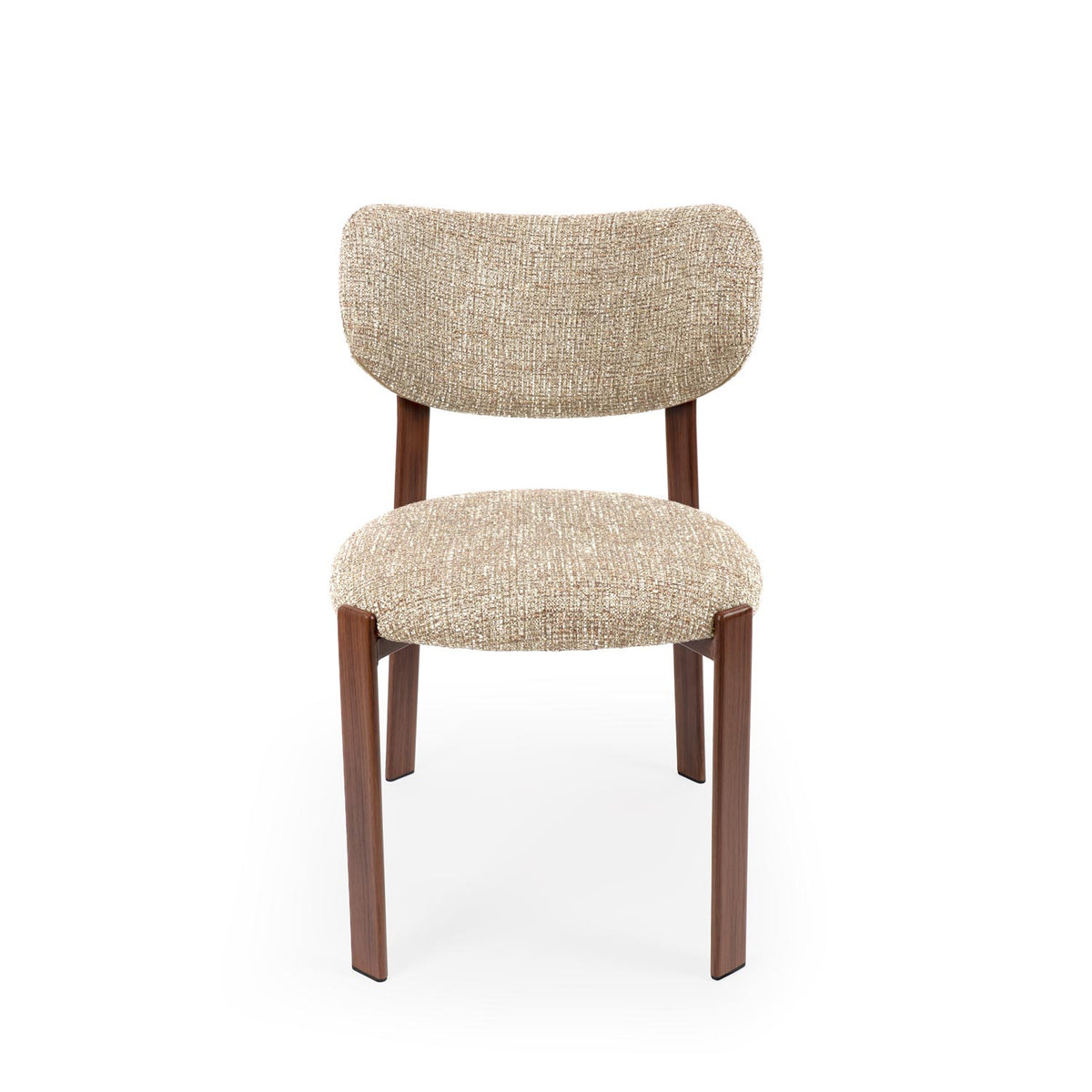 Rumi taupe chair/walnut base