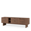 TV cabinet 180 Tulsa walnut wood legs