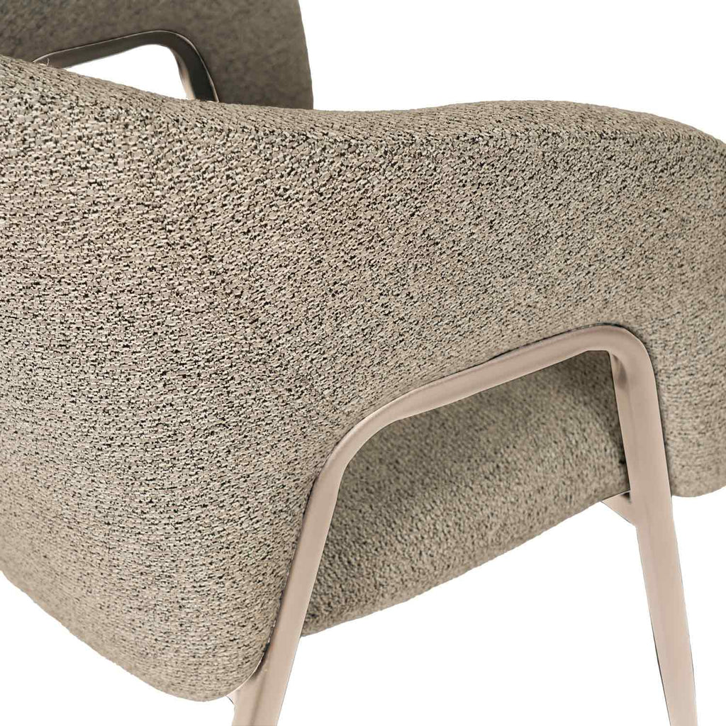 Anneli taupe chair/beige legs