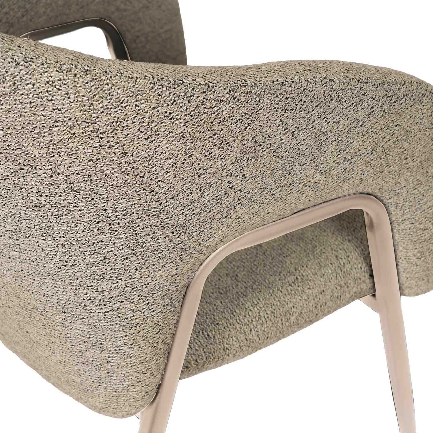 Anneli taupe chair/beige legs