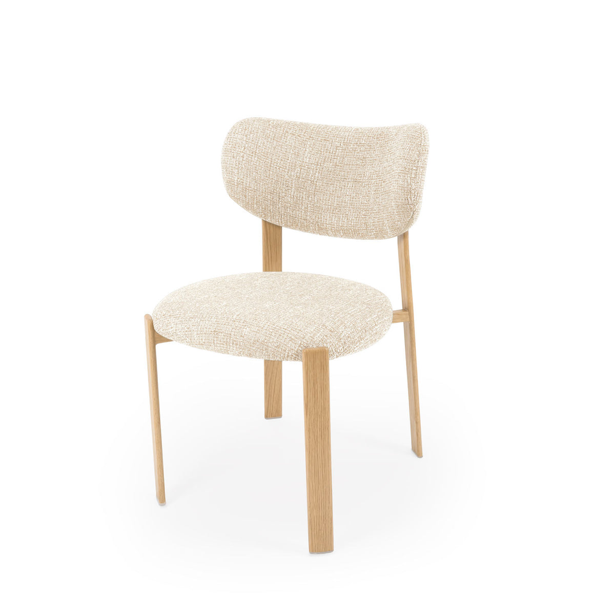 Rumi chair beige/oak leg