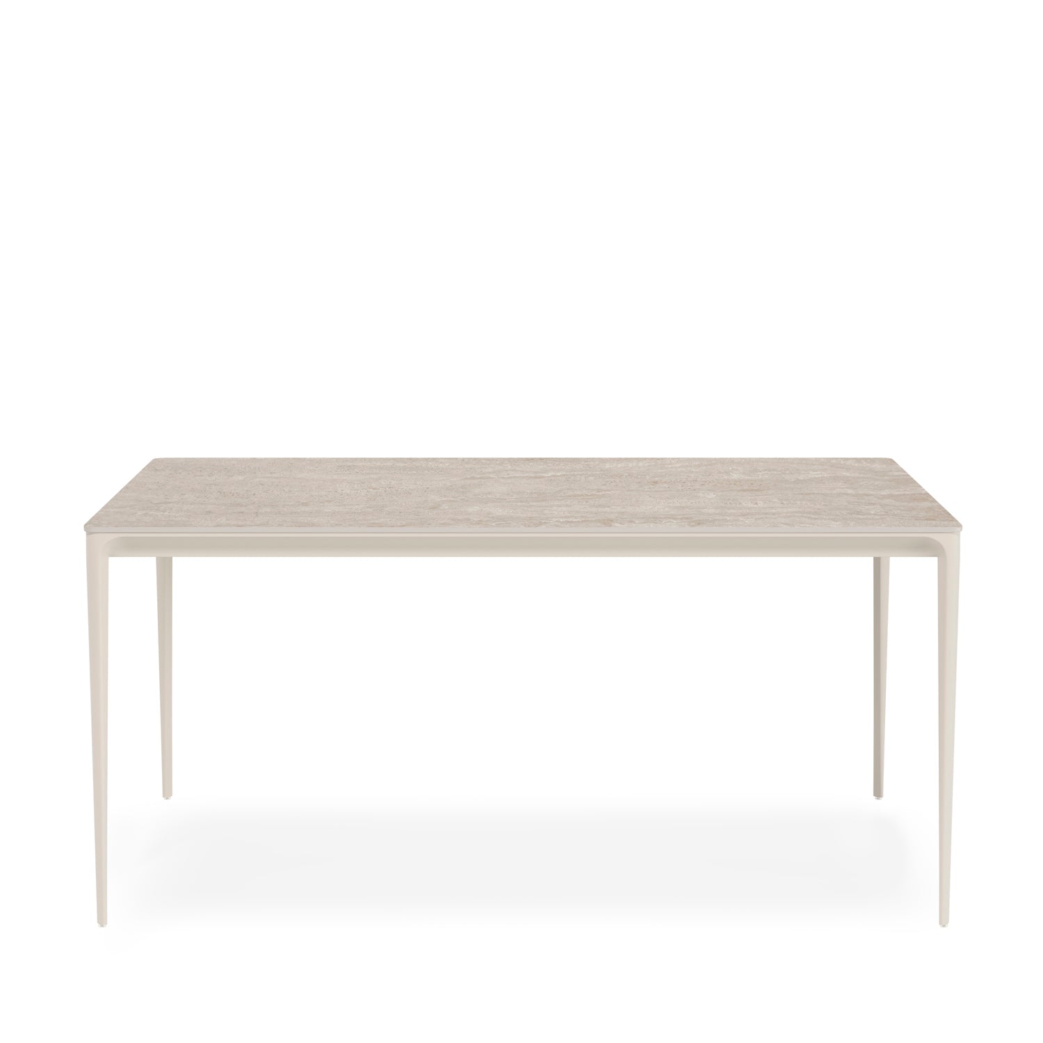 Mesa Arya 140 Retangular Travertino / Bege