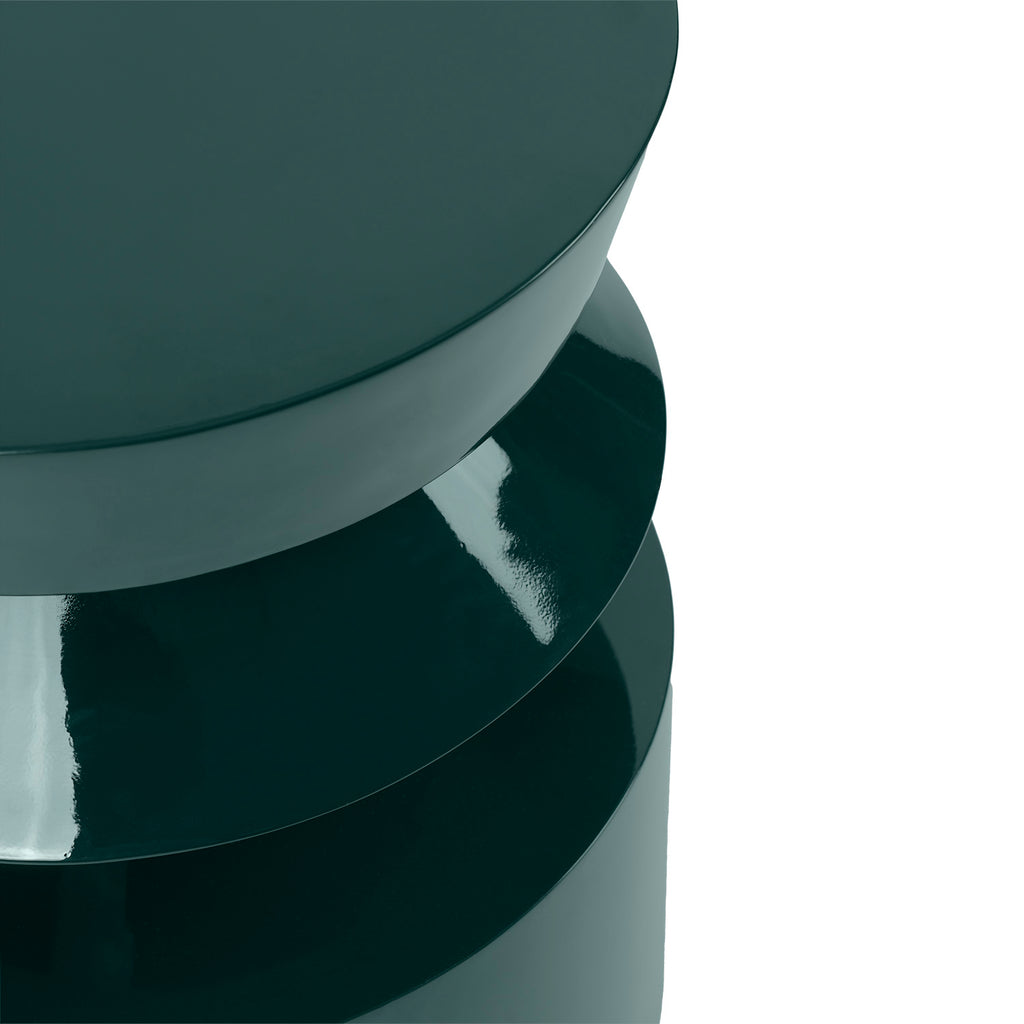 Henry dark gloss green coffee table