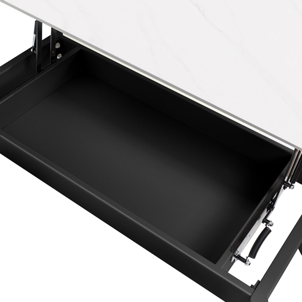 Roland white/black coffee table