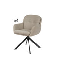 Silvi taupe chair/black legs