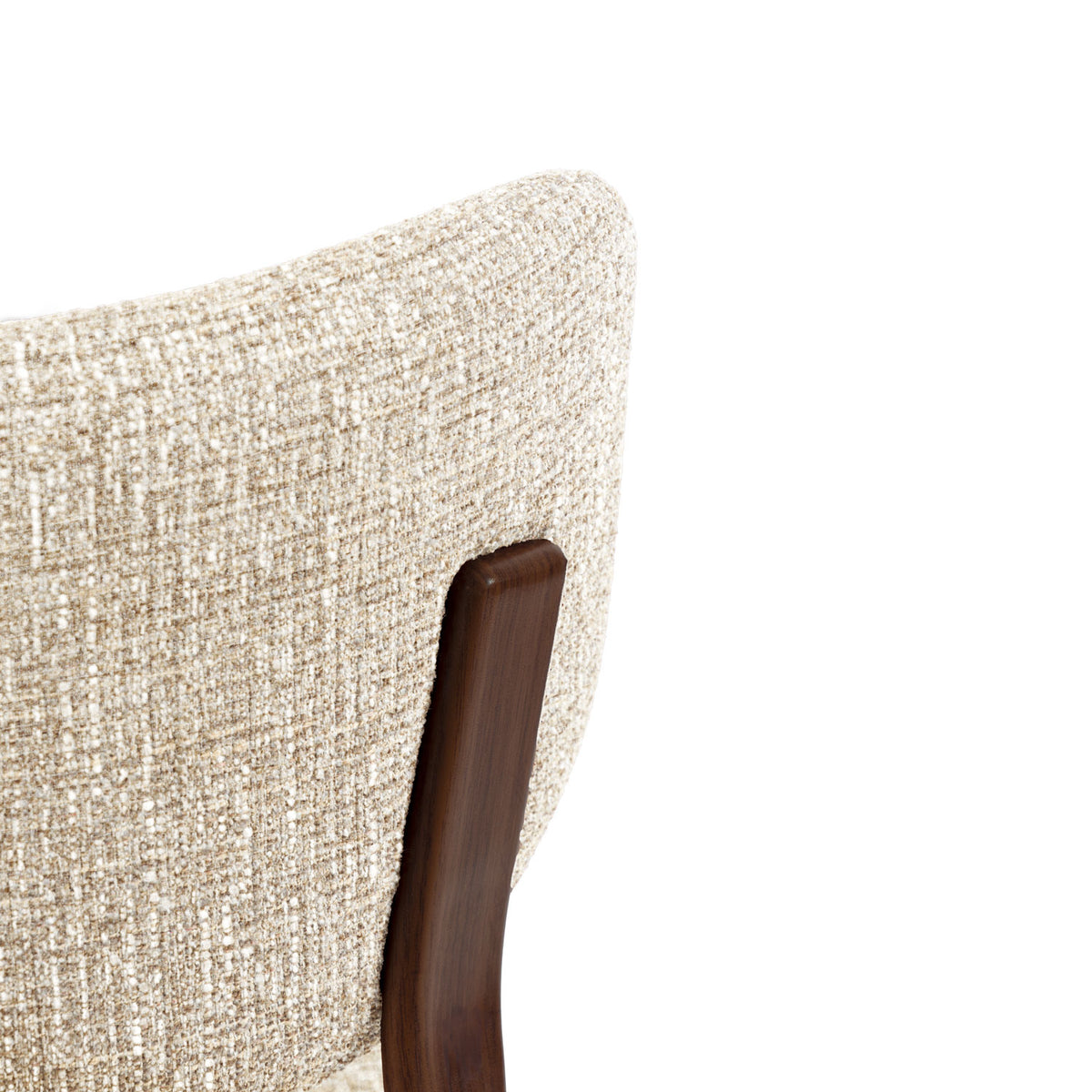 Rumi chair beige/walnut legs