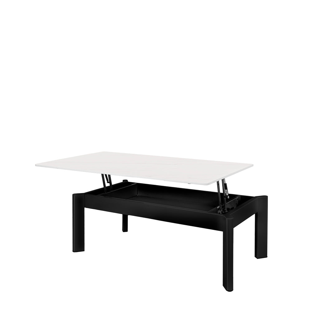 Roland white/black coffee table
