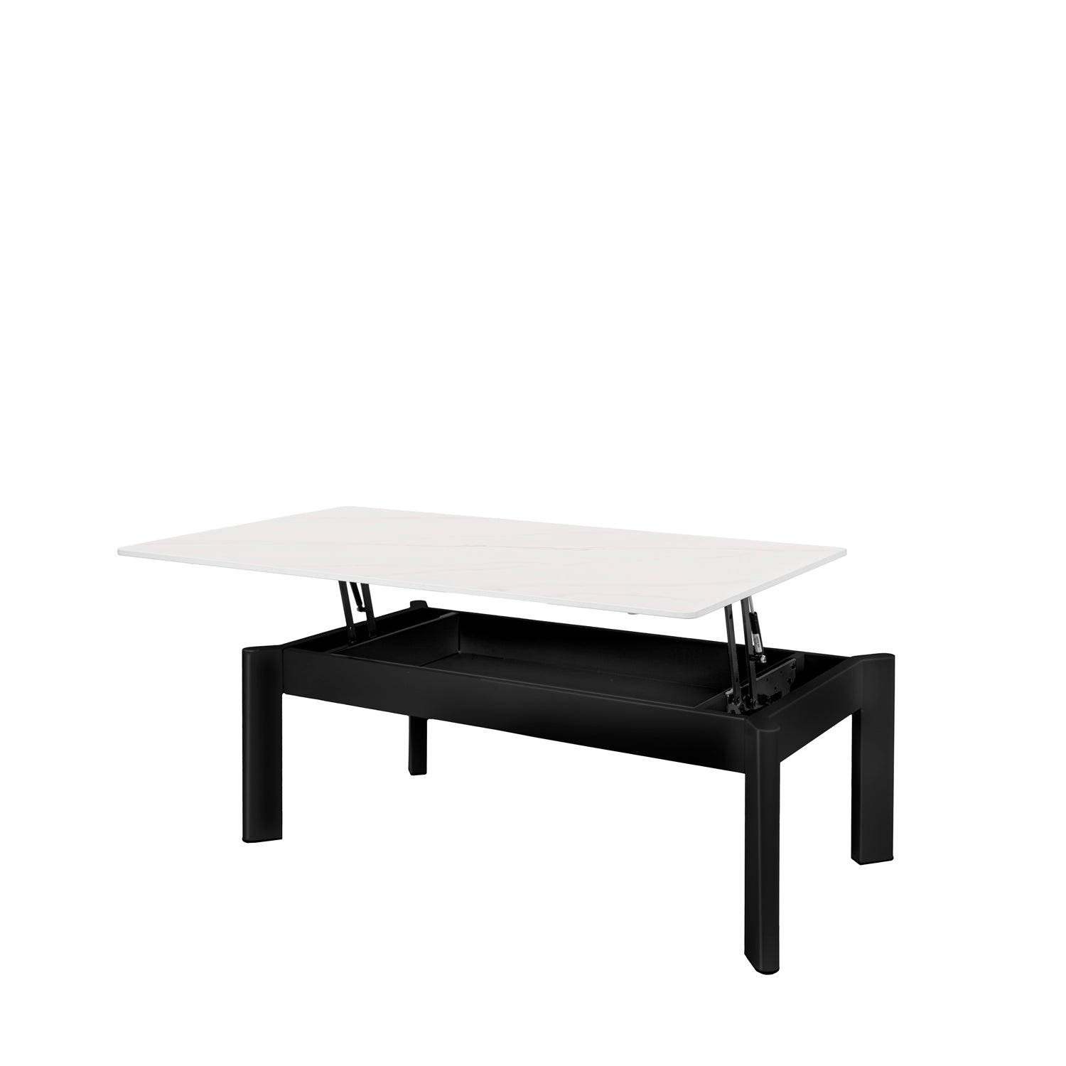 Mesa de Centro Roland Branca / Preta