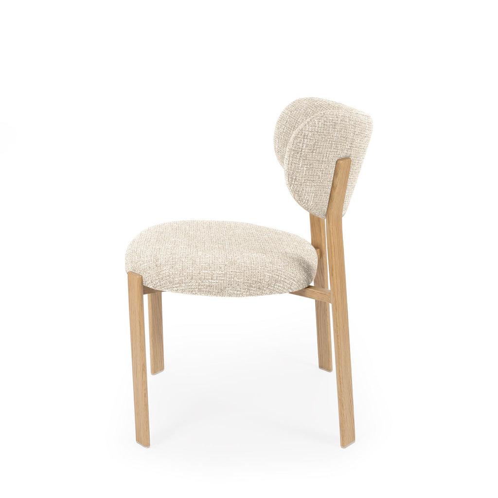 Rumi chair beige/oak leg