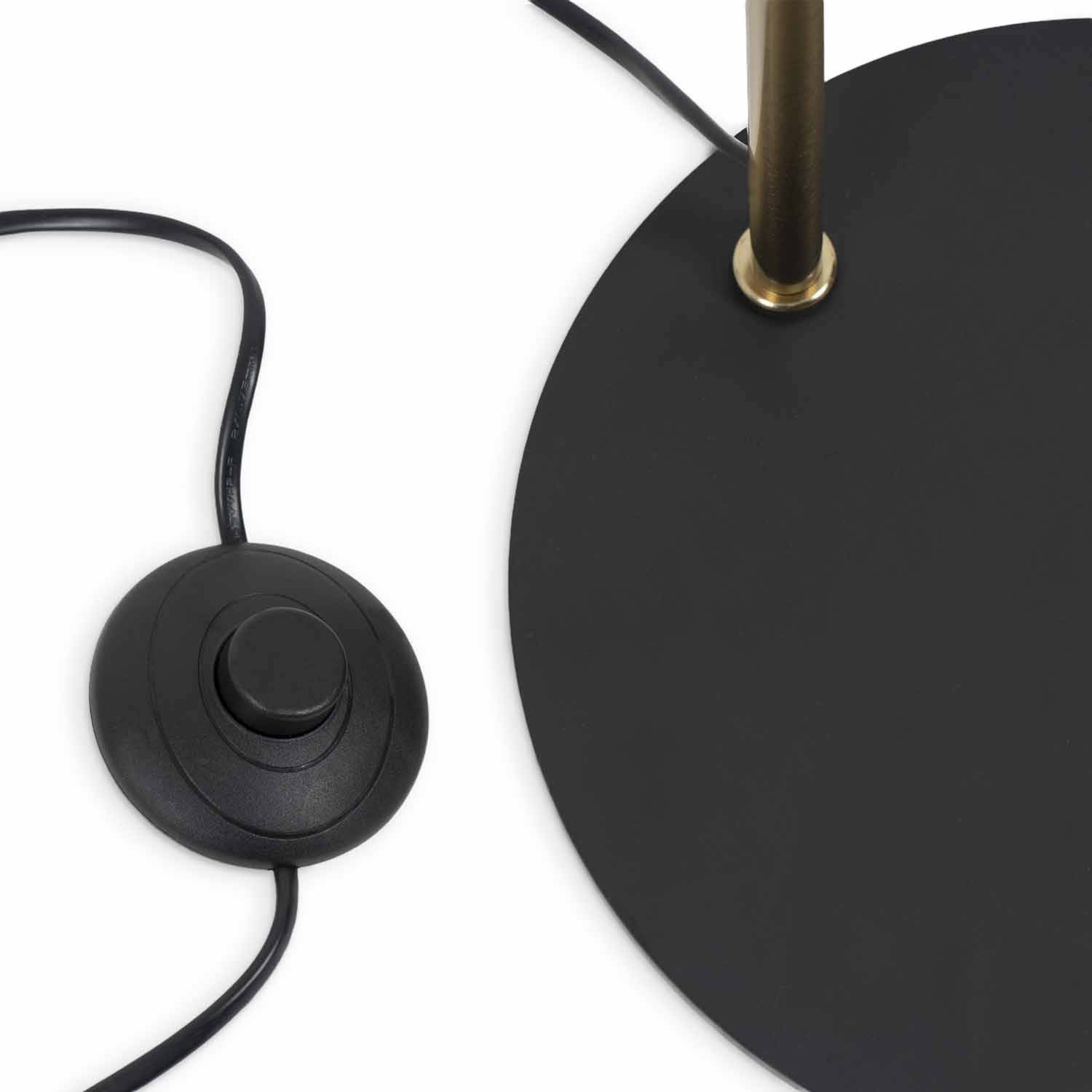 Black singer floor lamp