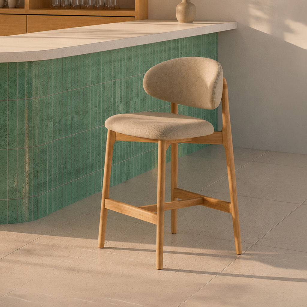 Renzo beige stool