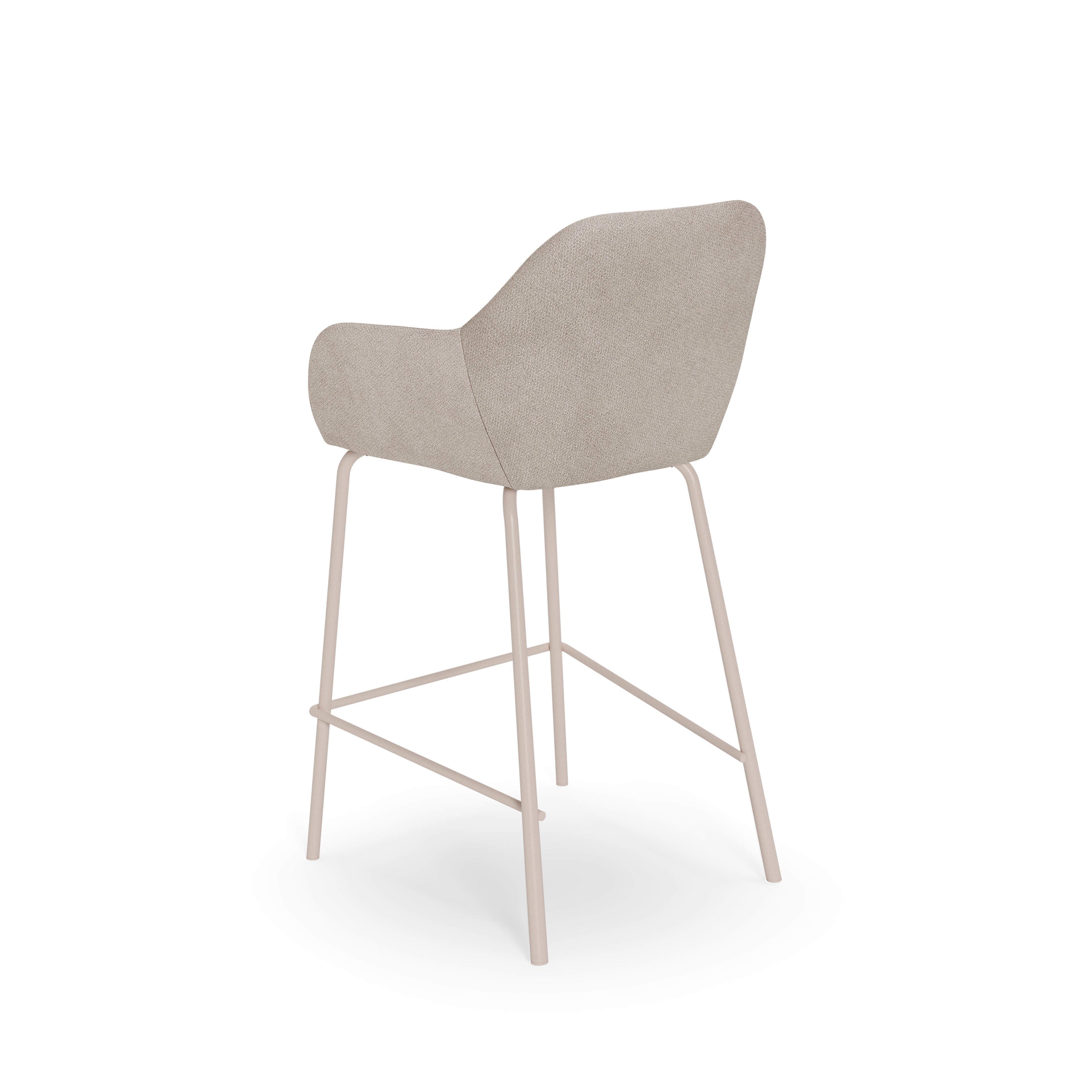 Beige jacob stool with beige legs