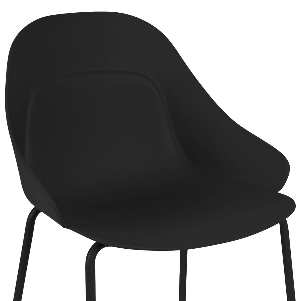 Toby black stool
