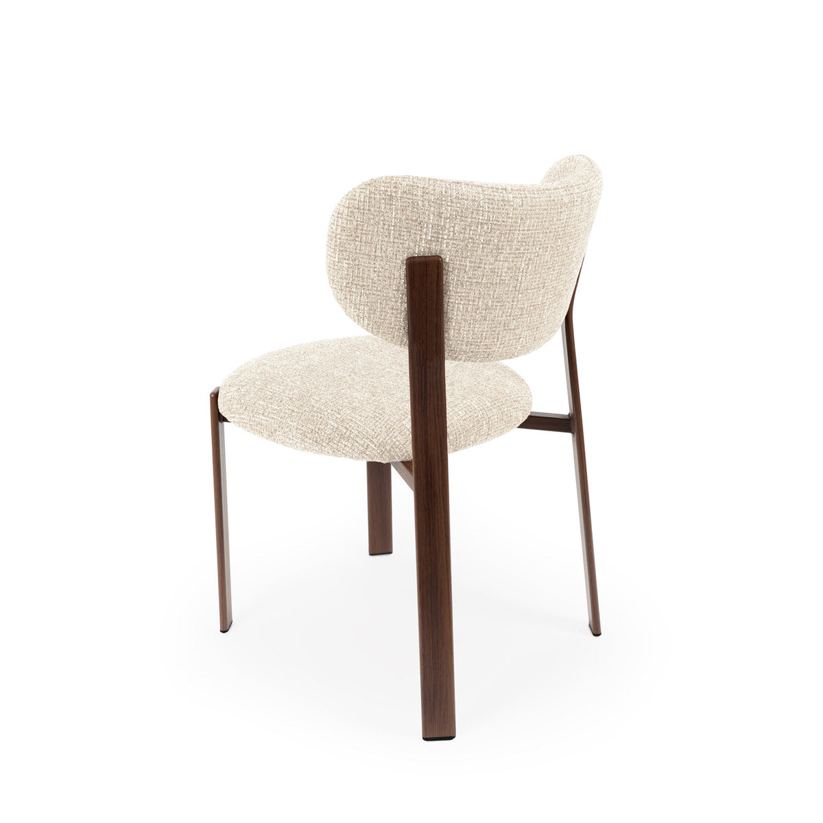 Rumi chair beige/walnut legs