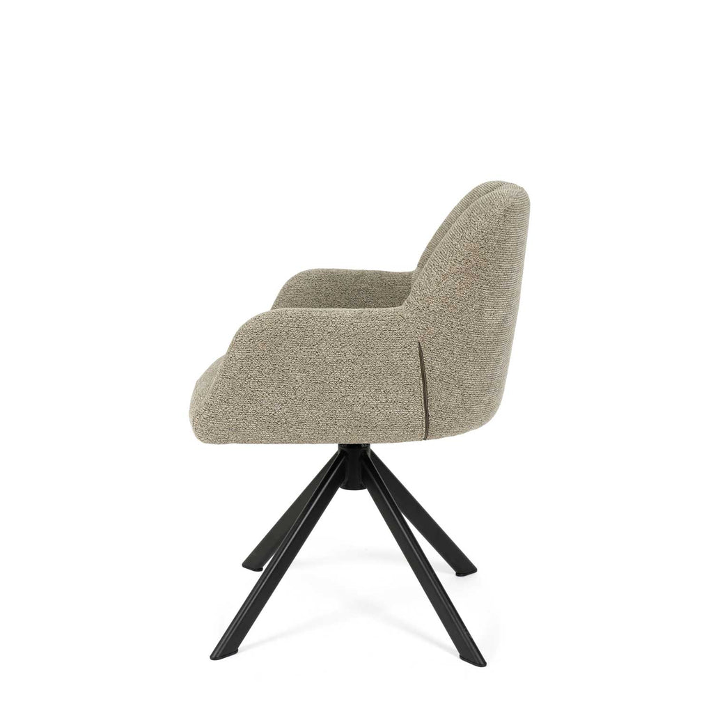 Chair Taimi taupe/black legs