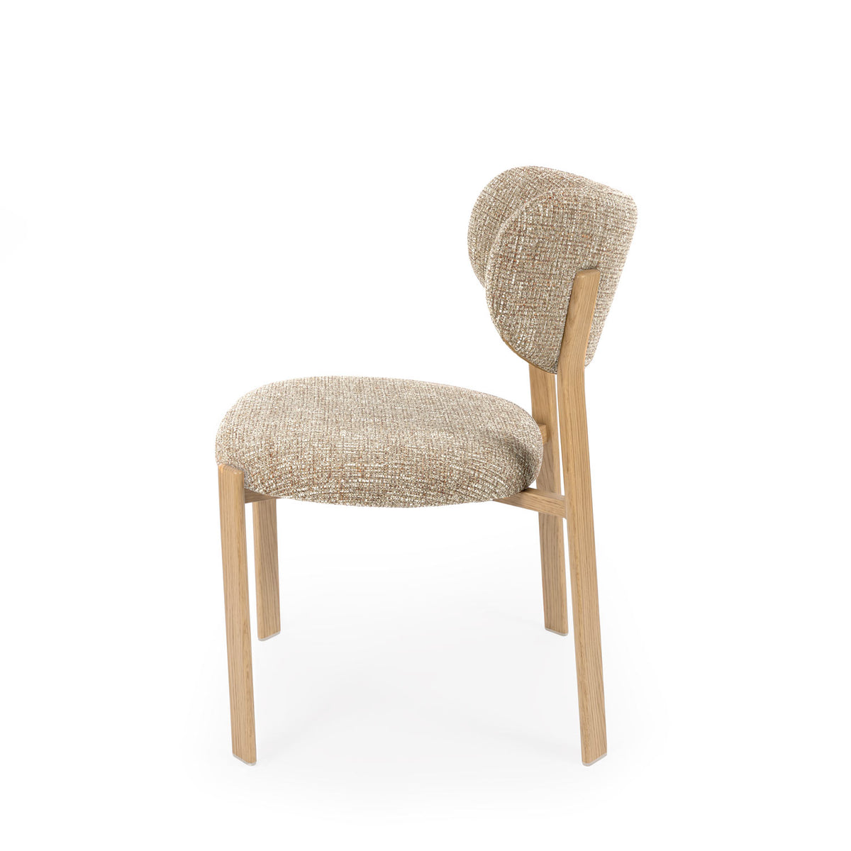 Rumi taupe chair/oak legs