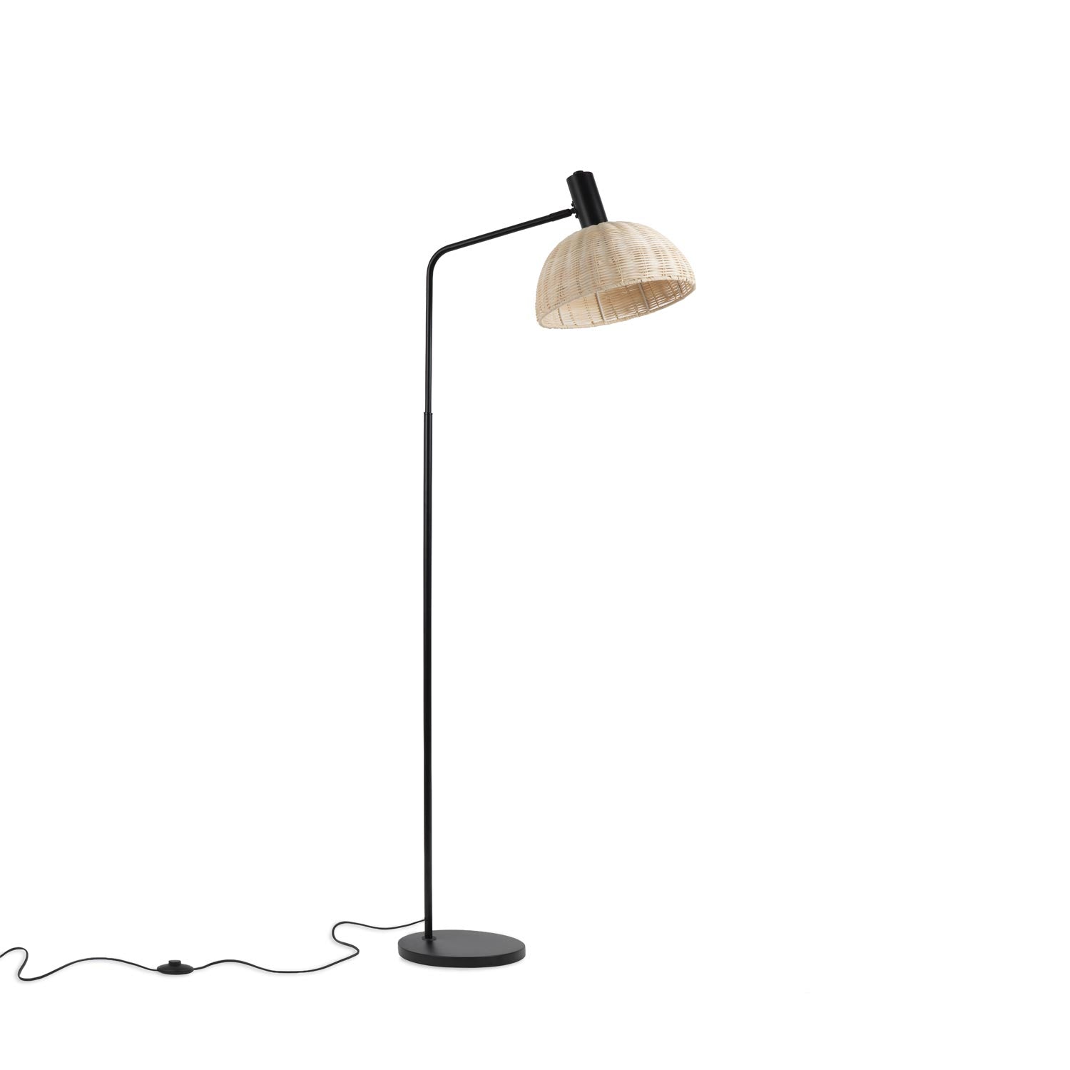 Gerena black floor lamp