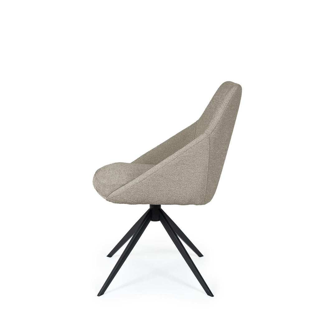 Akira chair taupe/black base