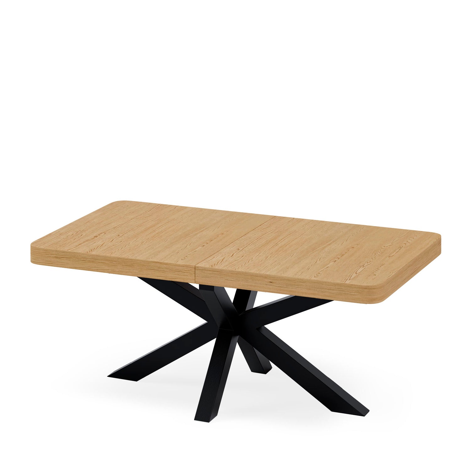 Mesa Gladys 140 Rect.Extensível Carvalho / Preto
