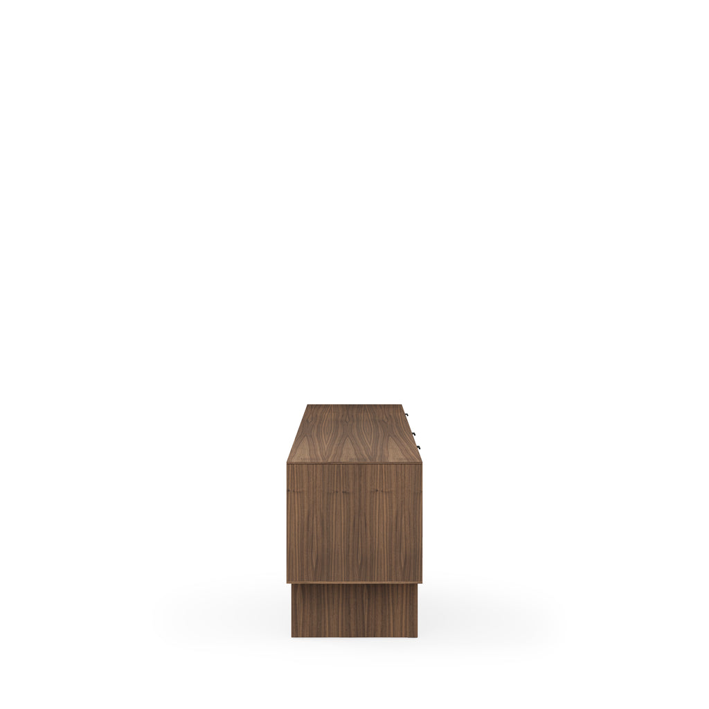 TV unit 200 doors (wood+glass)+Tulsa drawers walnut wood legs