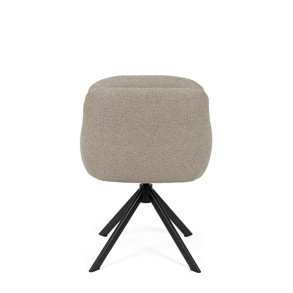 Silvi taupe chair/black legs