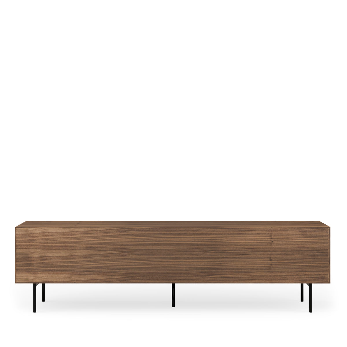 TV cabinet 200 ptas (wood+glass) + Tulsa walnut drawer metal leg