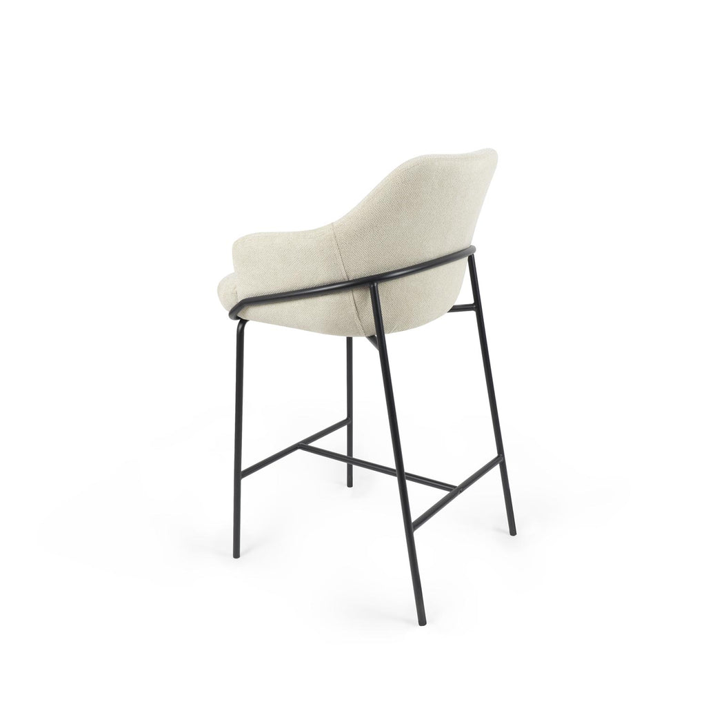 Thomas stool beige/black legs