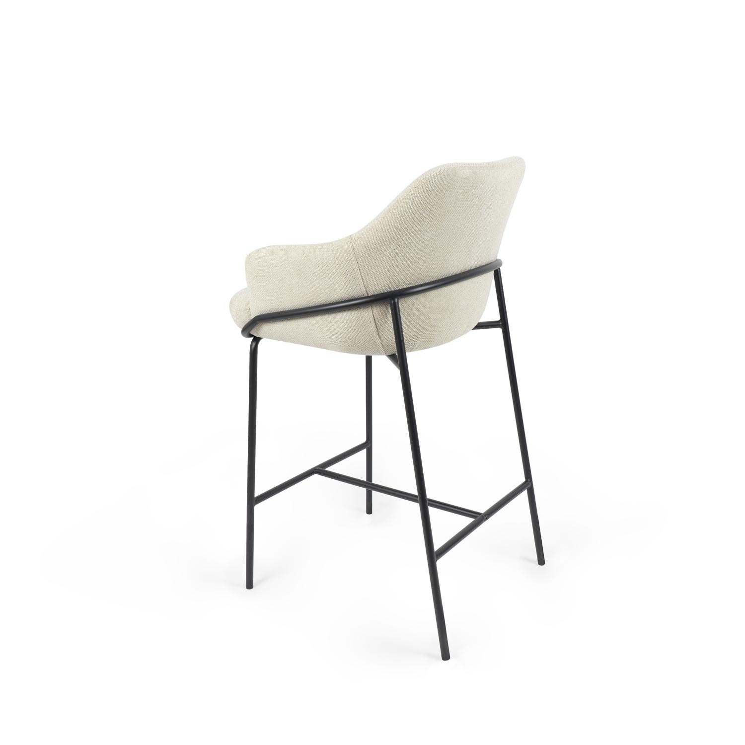 Thomas stool beige/black legs